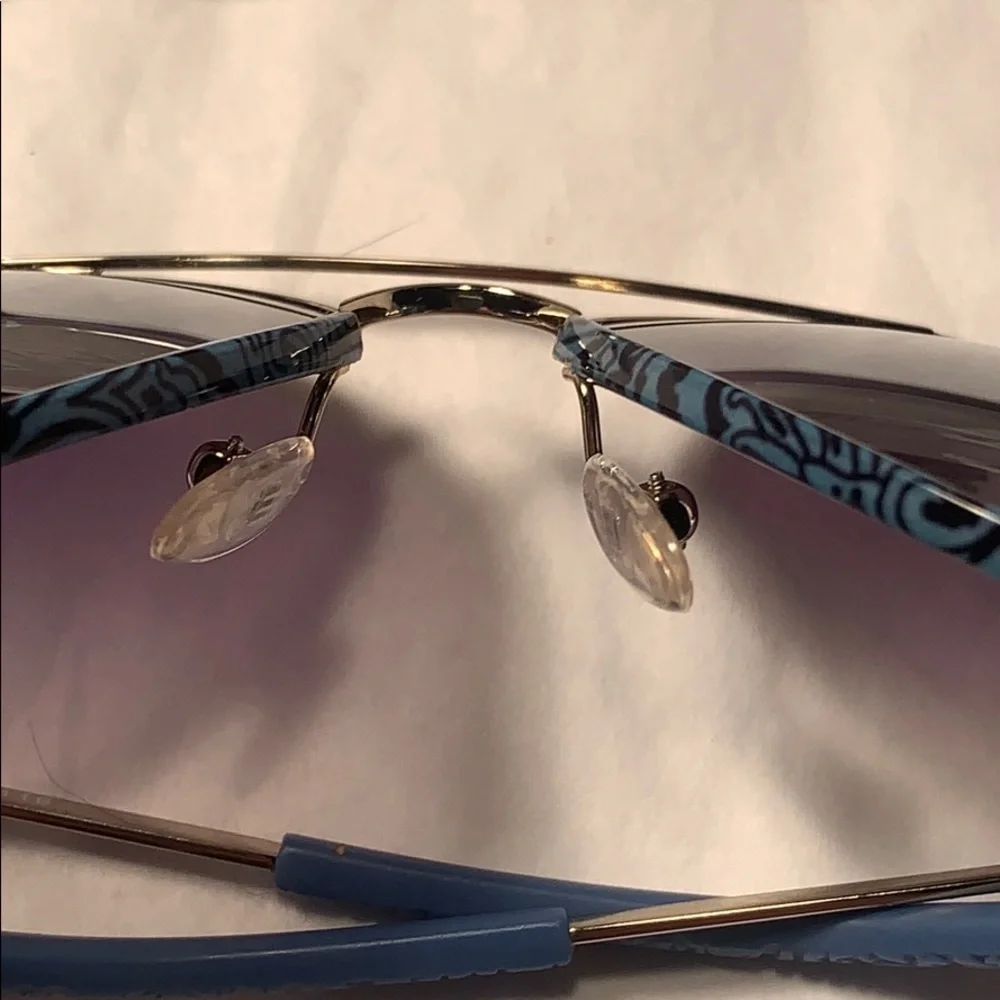 NWT ETRO wire aviator sunglasses w/lace design